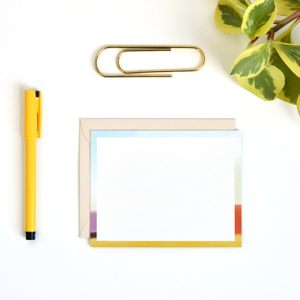 Daybreak Abstract Note Card Set