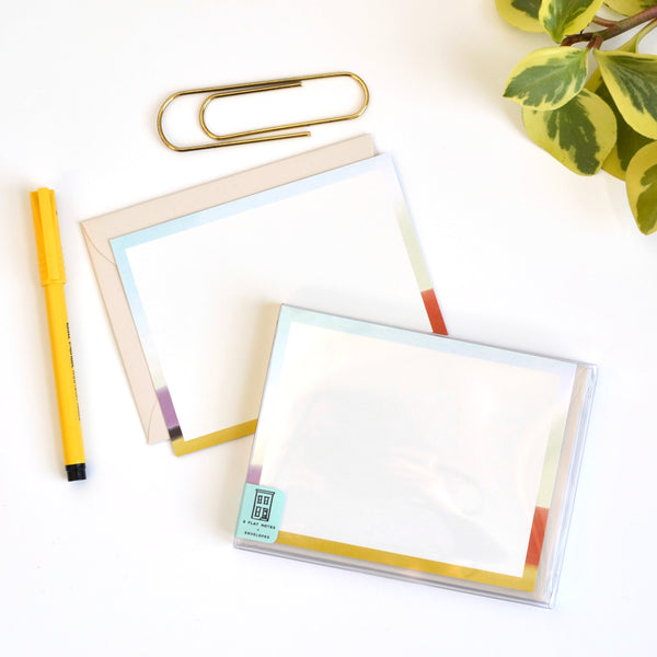 Daybreak Abstract Note Card Set