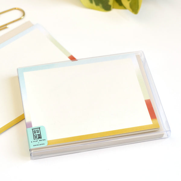 Daybreak Abstract Note Card Set