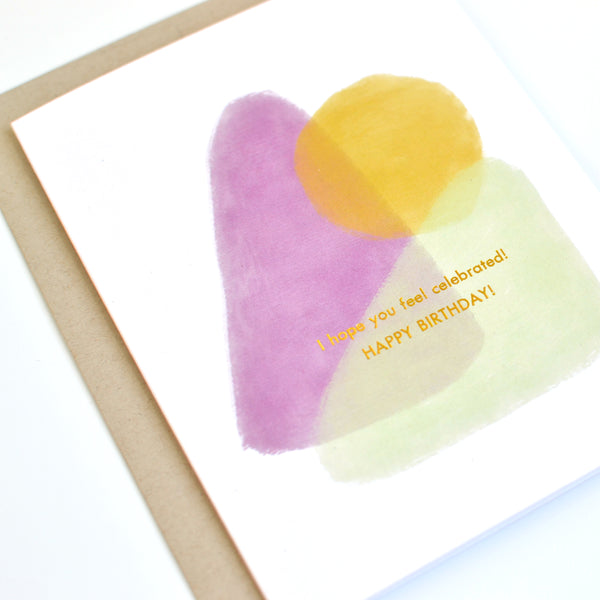 Hope You Feel Celebrated Gold Foil Birthday Card