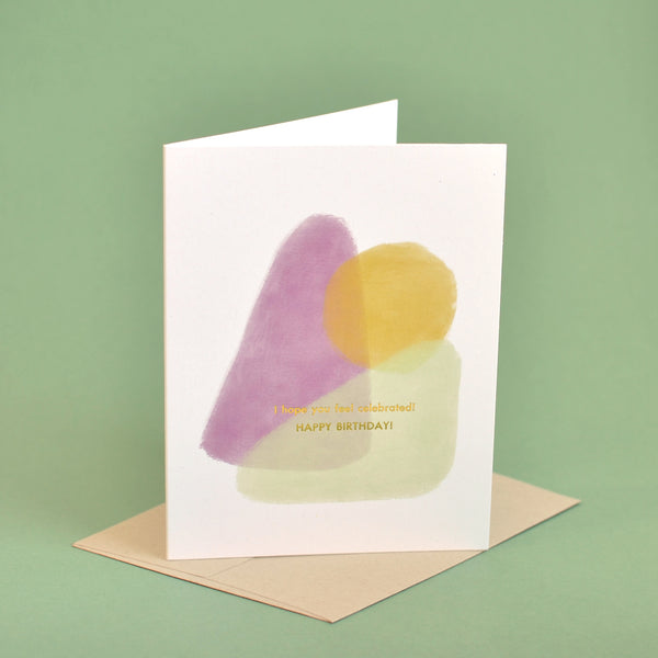 Hope You Feel Celebrated Gold Foil Birthday Card