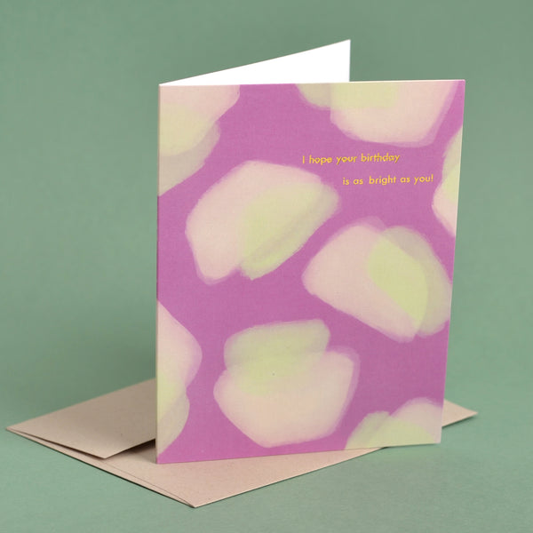 Hope Your Birthday is Bright Gold Foil Card