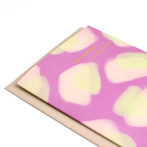 Hope Your Birthday is Bright Gold Foil Card