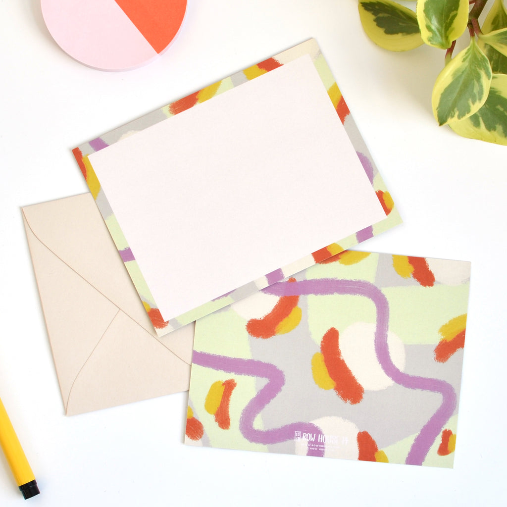 Sunilt Abstract Note Card Set