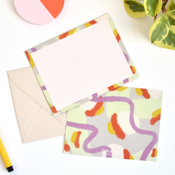 Sunilt Abstract Note Card Set