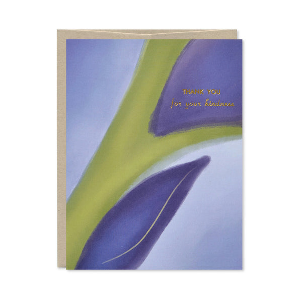 Thank You for Your Kindness Gold Foil Card