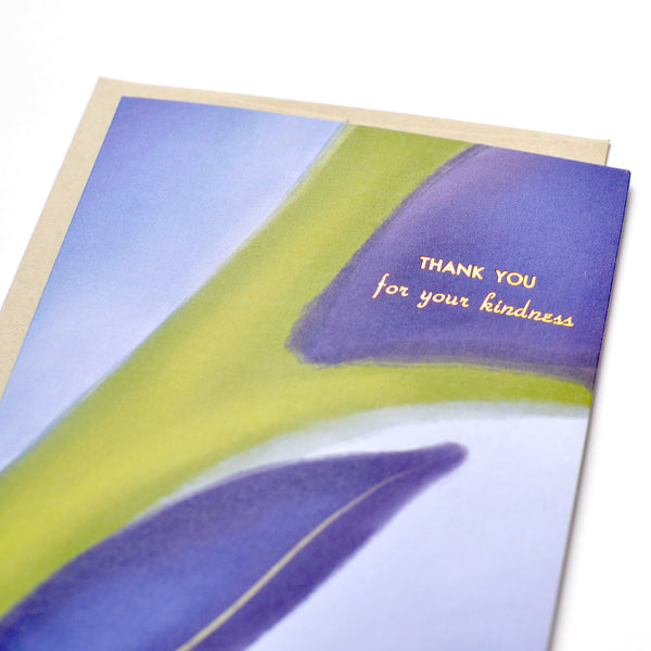 Thank You for Your Kindness Gold Foil Card