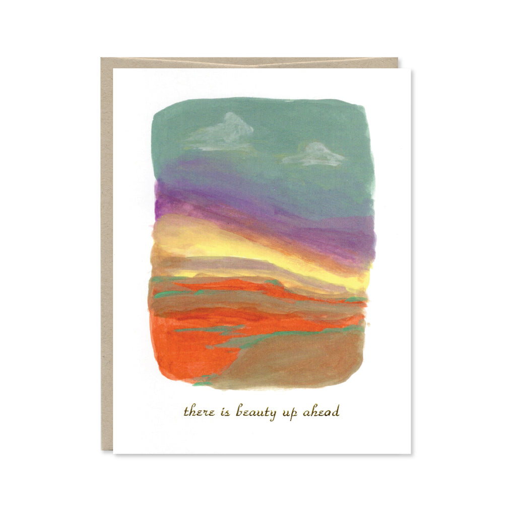 There Is Beauty Up Ahead Gold Foil Card