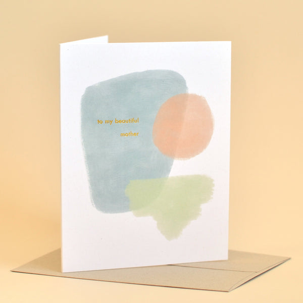 To My Beautiful Mother Gold Foil Mother's Day Card