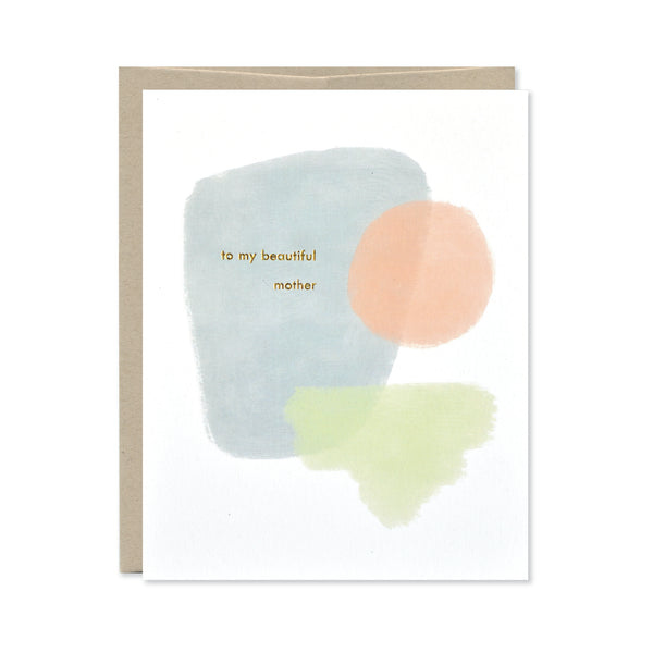 To My Beautiful Mother Gold Foil Mother's Day Card