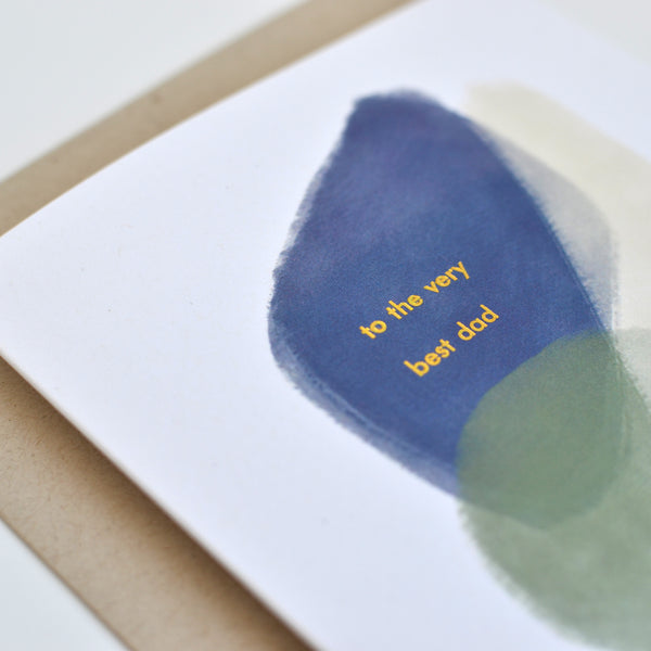 To the Very Best Dad Gold Foil Father's Day Card