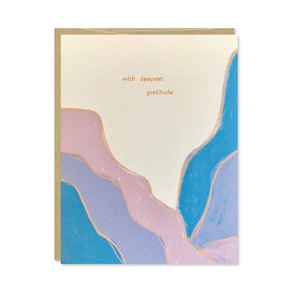 Deepest Gratitude Copper Foil Card
