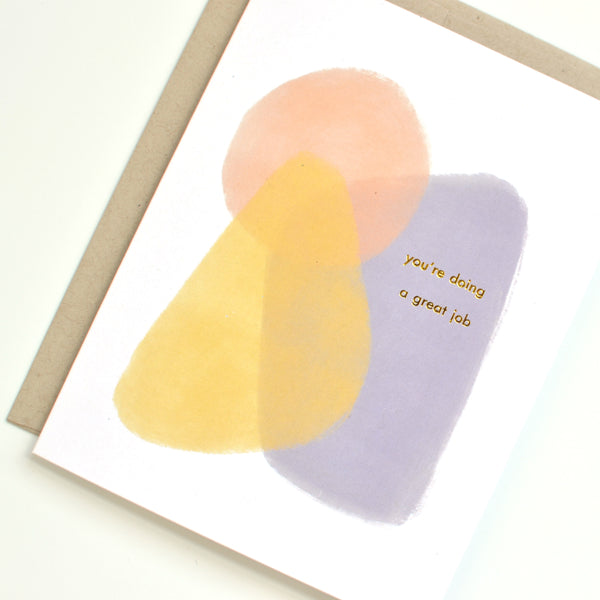You're Doing a Great Job Gold Foil Card