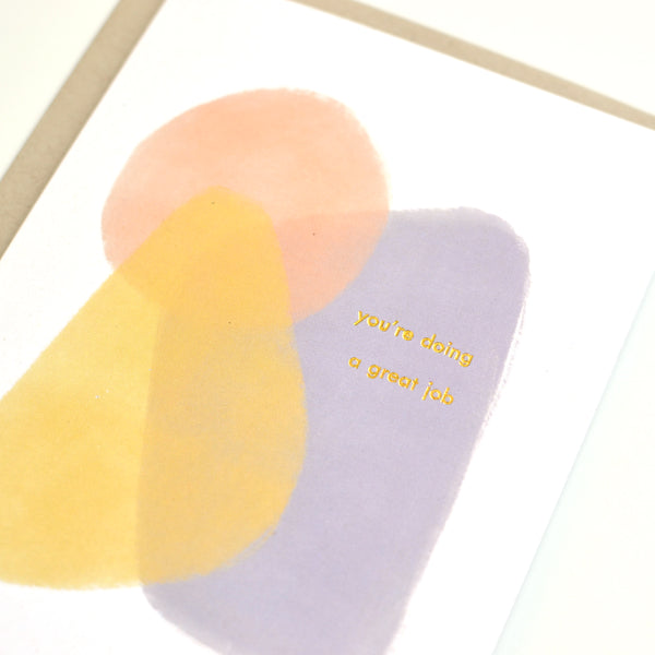 You're Doing a Great Job Gold Foil Card
