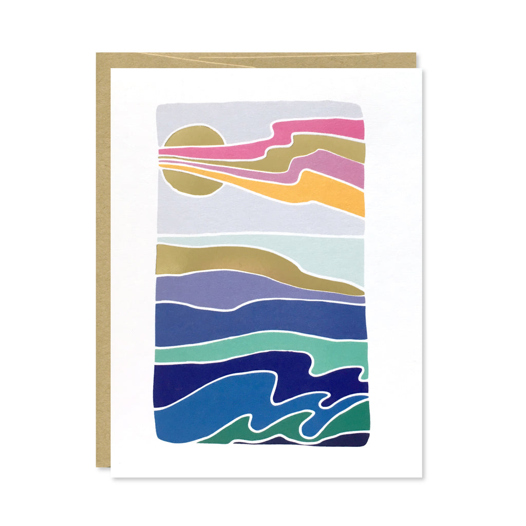 Ocean Gold Foil Card