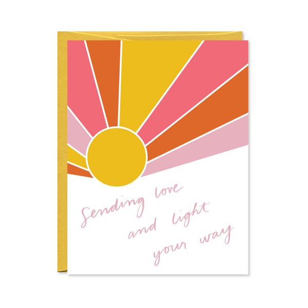 Sending You Love and Light Card by Lucky Horse Press