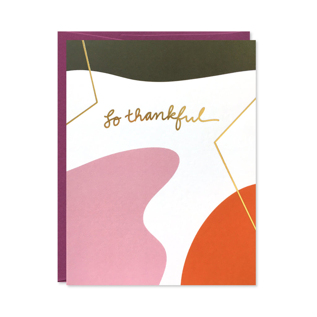 So Thankful Gold Foil Card
