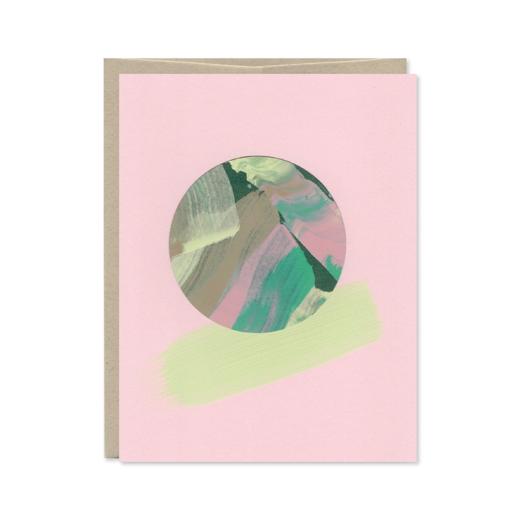 Hand Painted Abstract Card - August 2026 No. 2