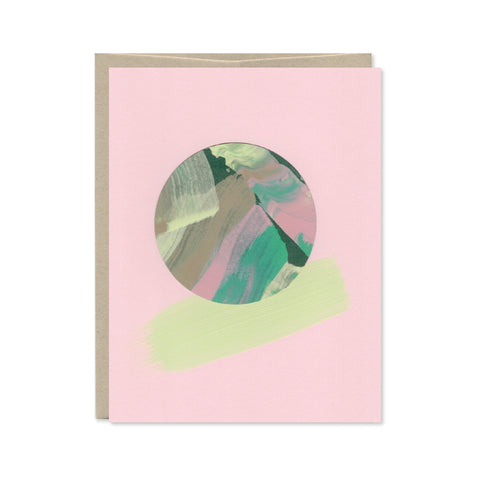 Hand Painted Abstract Card - August 2026 No. 2