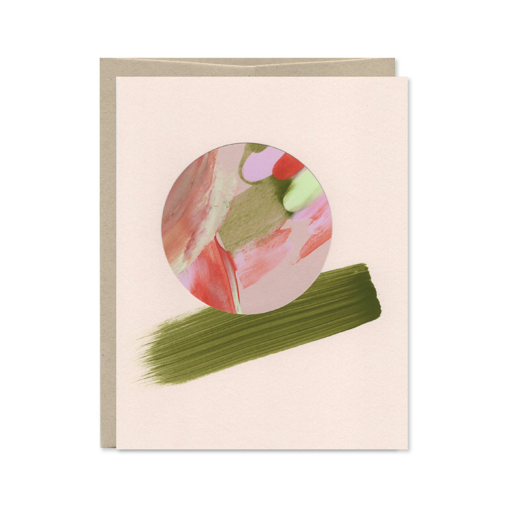 Hand Painted Abstract Card - August 2026 No. 3