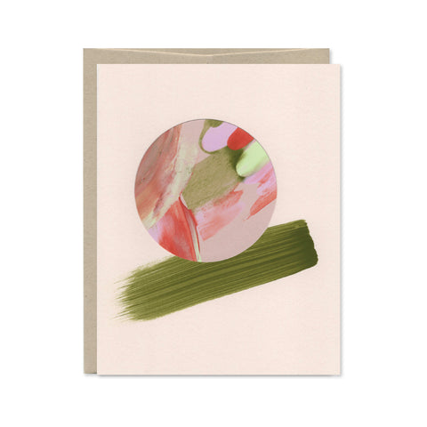 Hand Painted Abstract Card - August 2026 No. 3