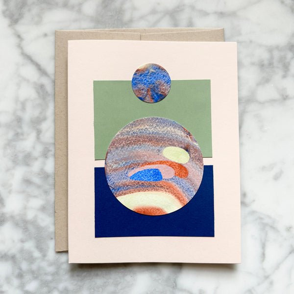 Hand Painted Abstract Card - May 2026 No. 1