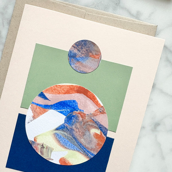 Hand Painted Abstract Card - May 2026 No. 1