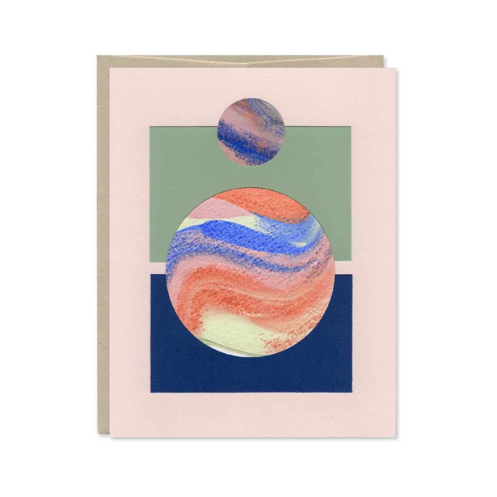 Hand Painted Abstract Card - May 2026 No. 1