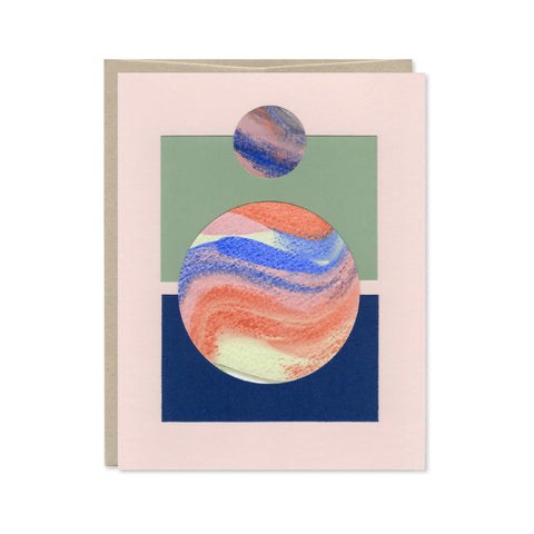 Hand Painted Abstract Card - May 2026 No. 1