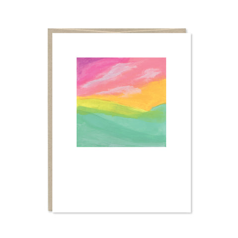 Painted Meadow Blank Greeting Card