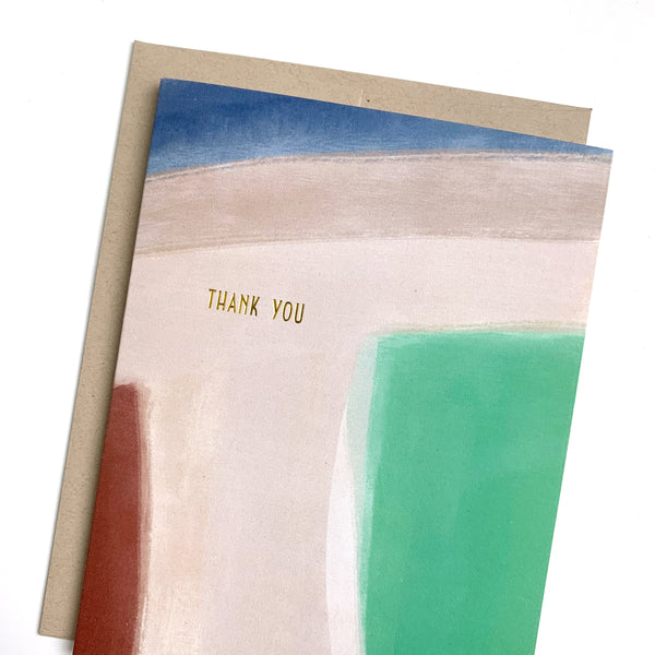 Abstract Gold Foil Thank You Card