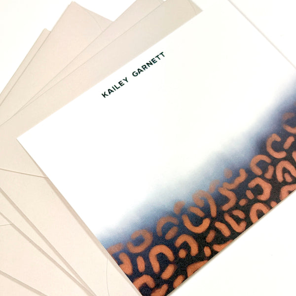 Leopard Print Personalized Stationery