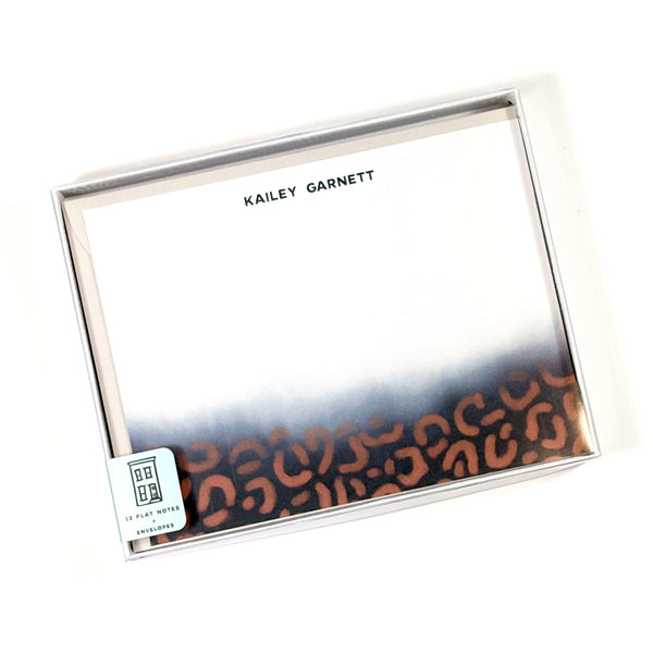 Leopard Print Personalized Stationery