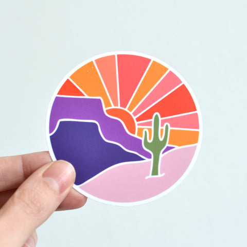 Desert Sunset Sticker