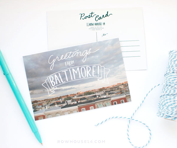 Greetings From Baltimore Postcards
