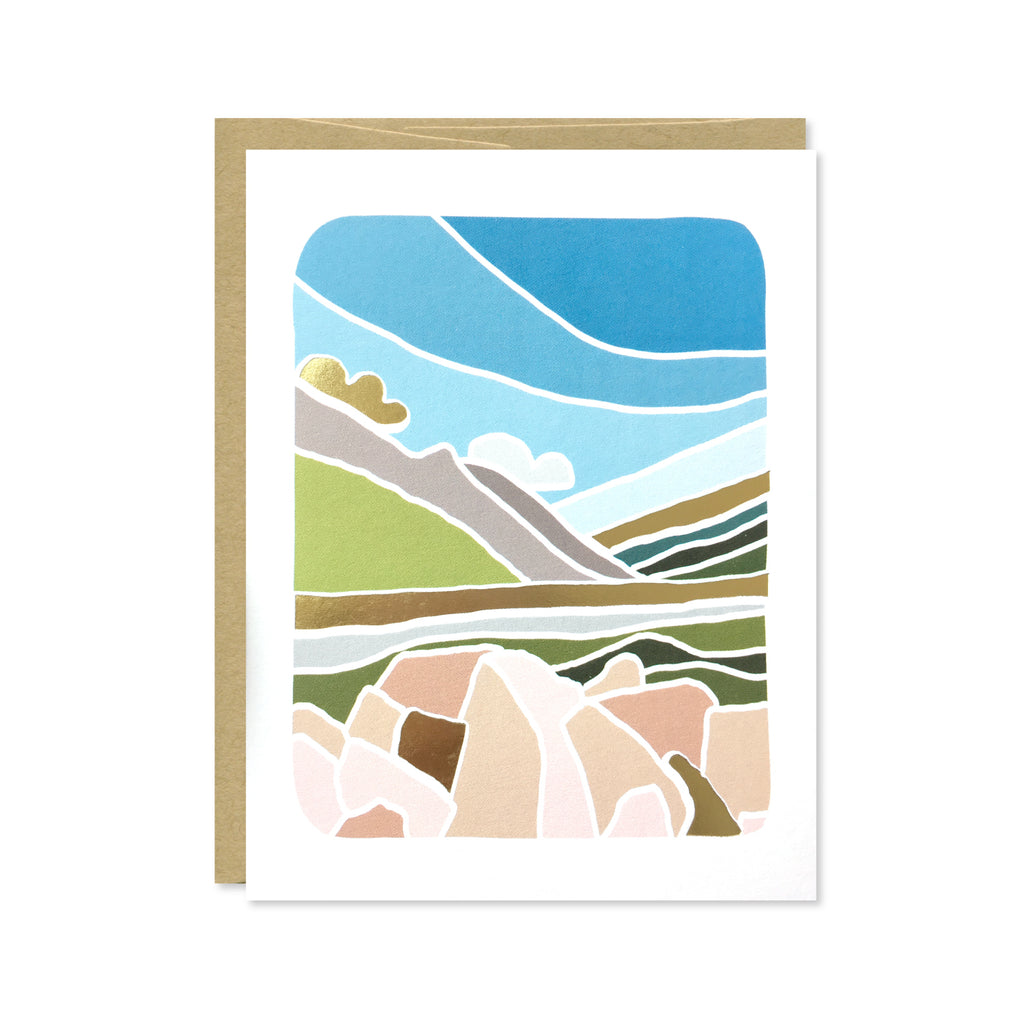 Tasman Glacier Gold Foil Card